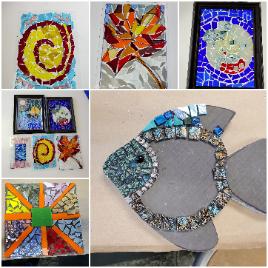 Introduction To Mosaics 3 Class Sessions – Ed's Emporium Art Glass Studio